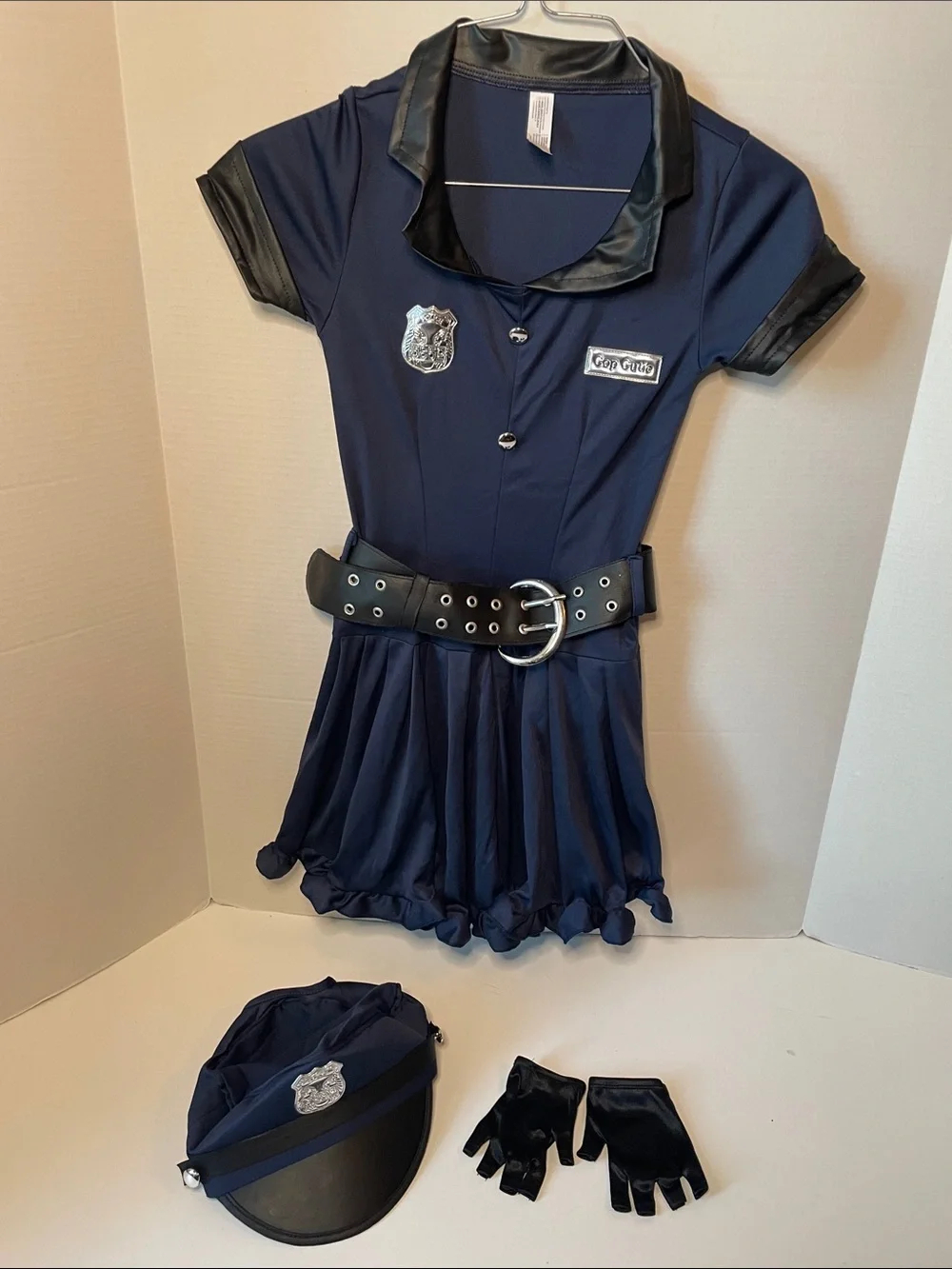 Police  Cop Officer Halloween Girls  Size Medium  Navy Costume Dress